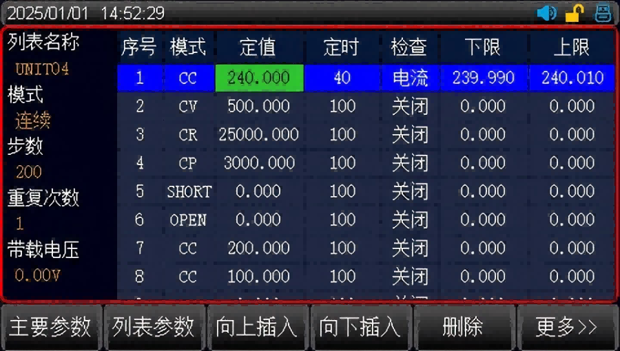 自动列表测试