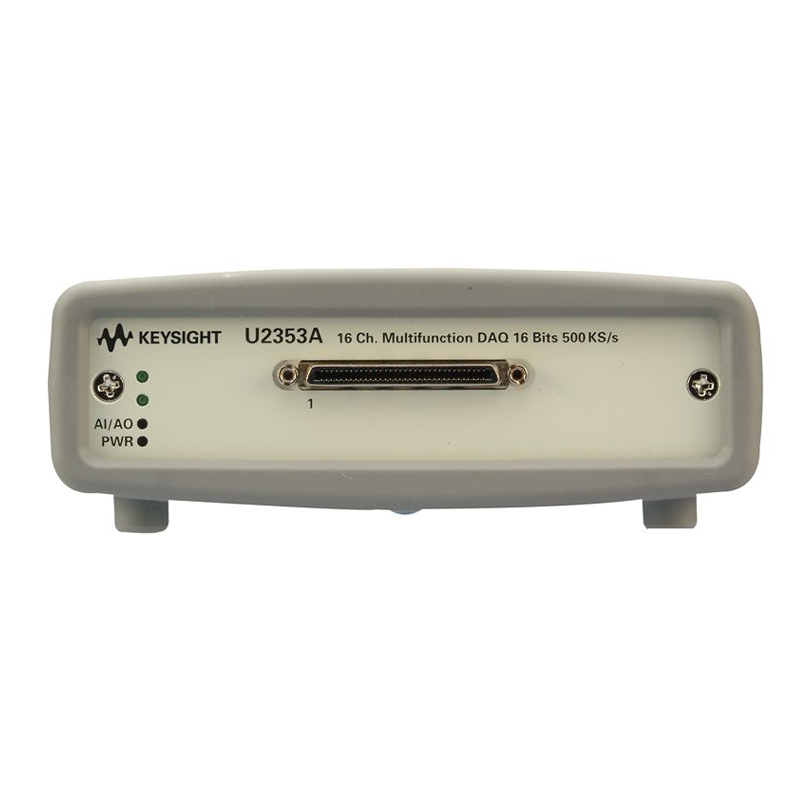 是德科技 U2353A 16 通道 500 kSa/s USB 模块化多功能数据采集设备