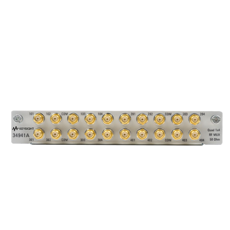 是德科技 34941A 用于34980A的四1x4 50欧姆 3 GHz 多路复用器模块