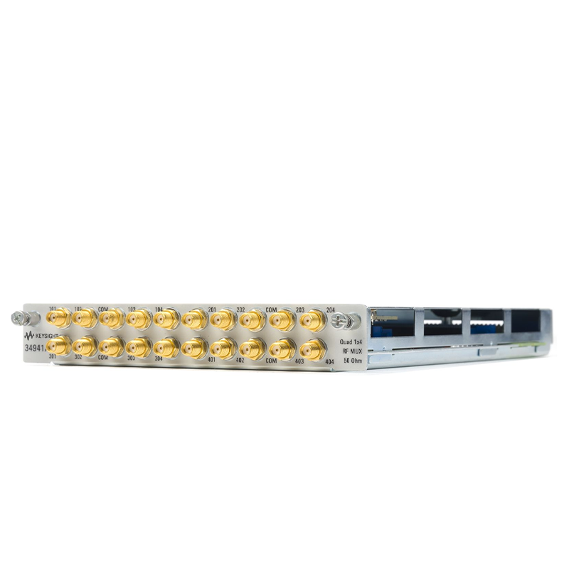 是德科技 34941A 用于34980A的四1x4 50欧姆 3 GHz 多路复用器模块